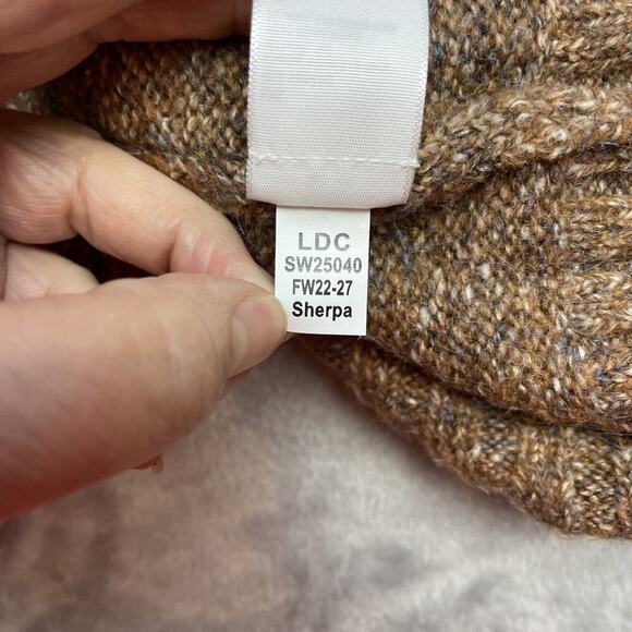 Sherpa Adventure Gear Vindo Crew Sweater Womens M Brown Wool Blend Raglan Sleeve - Picture 6 of 9